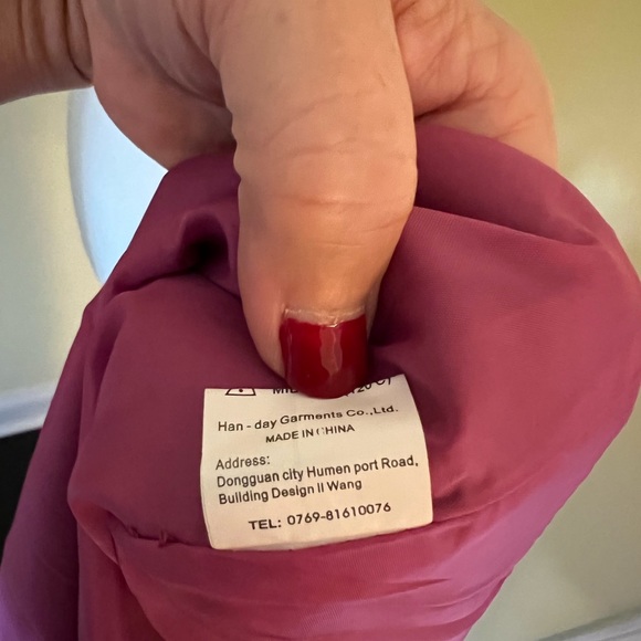 Marloca Raspberry Button Down NEW Size Large Gorgeous Lined Jacket belted - Picture 15 of 16